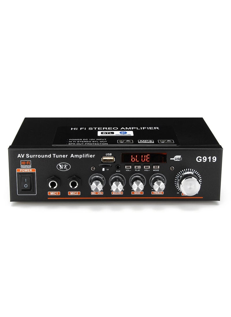Generic 360W G919 Mini Amplificador Audio bluetooth Stereo Power Amplifier FM SD Hifi 2CH Amp Music Player Power Amplifier Car 12V 220V  - Image 2