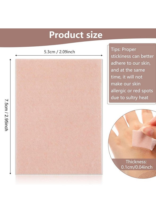 Boyiee Boyiee 35 Sheets Moleskin Tape Adhesive Pads Shoe Moleskin Padding Blister Prevention Tape for Boots Hiking Reduce Friction Pain(Lint,Light Brown)  - Image 1