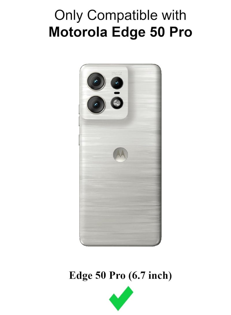 Clear Case for Motorola Edge 50Pro 5G, Anti-Yellowing, Reinforced Corners, Shock-Absorption Flexible Clear TPU Rubber Protective Cell Phone Cover - Image 2