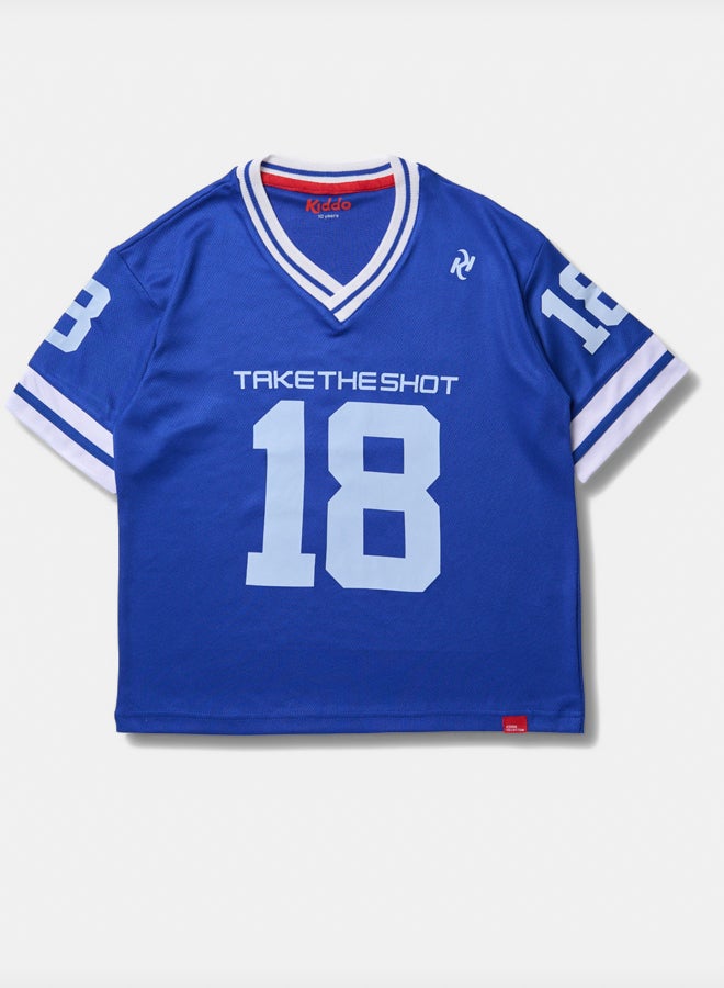 تي شيرت أزرق "نجم المستقبل" للأطفال للجنسين