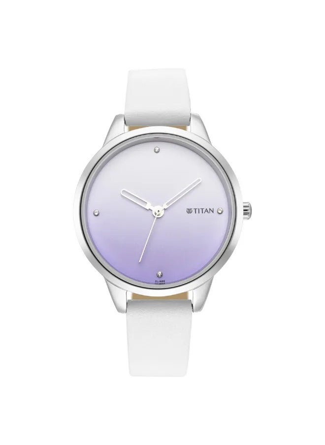 TITAN Women's Analog Round Shape Leather Wrist Watch - 2664SL03 - 43 Mm  - Image 2