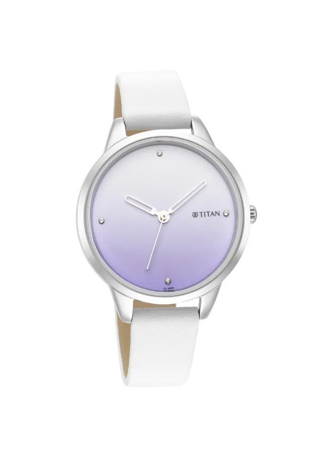 TITAN Women's Analog Round Shape Leather Wrist Watch - 2664SL03 - 43 Mm  - Image 1