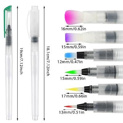 Cazuela Water Color Brush Pens Watercolor Paint Pens with Nylon Brush Tips for Watercolor Painting, Water Soluble Color Lead and Calligraphy (6 Pcs - Multi Color) - Image 3