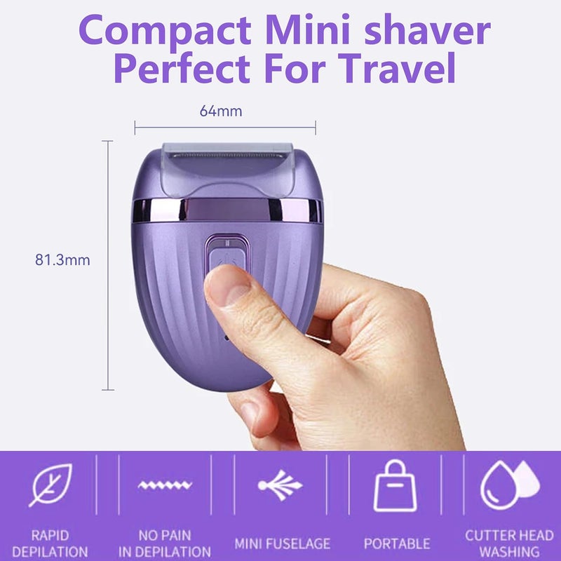 Electric Bikini Trimmer Shaver for Women, Waterproof Body Hair Trimmer and Electric Razors, Painless and Smooth Shave for Leg, Underarm, Bikini Hair Removal, Rechargeable - Image 5