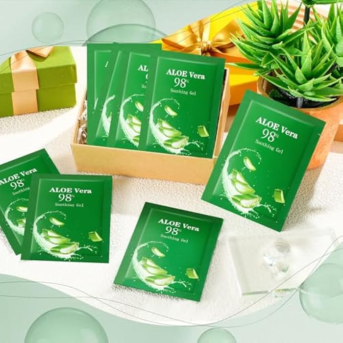 Siifert 30 Pcs Travel Size Aloe Vera Gel 98% Organic After Sun Moisturizer for Face, Body, Soothing Hydrating Lotion Bulk for Winter Vacation, Guests Skin Care Gifts - Image 3