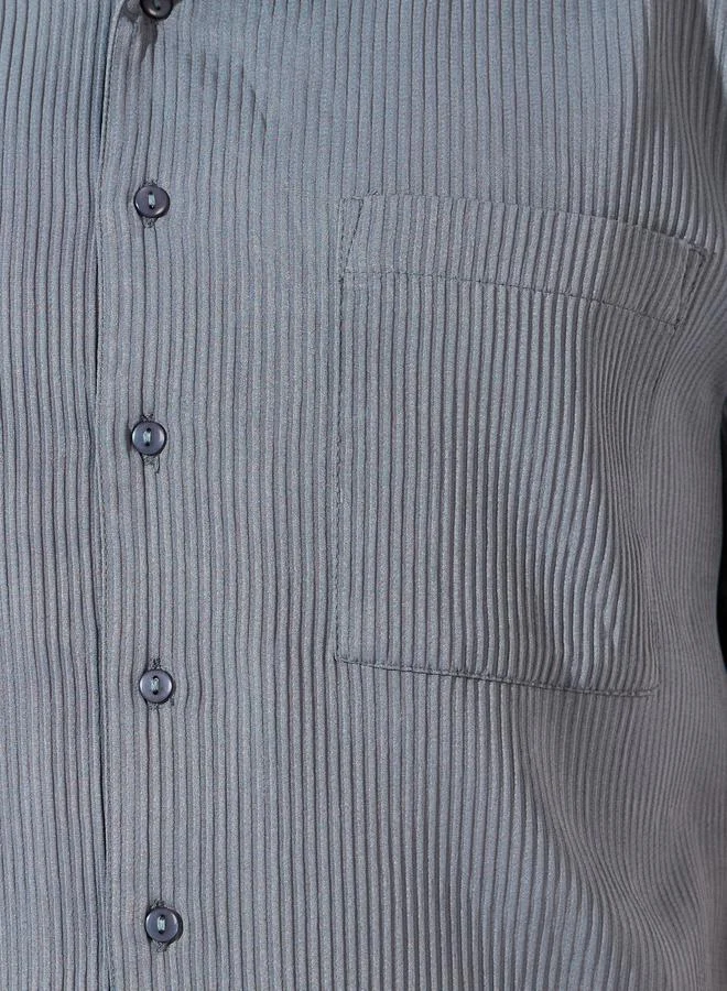 Styli Textured Relaxed Fit Resort Collar Shirt & Pants Co-Ords