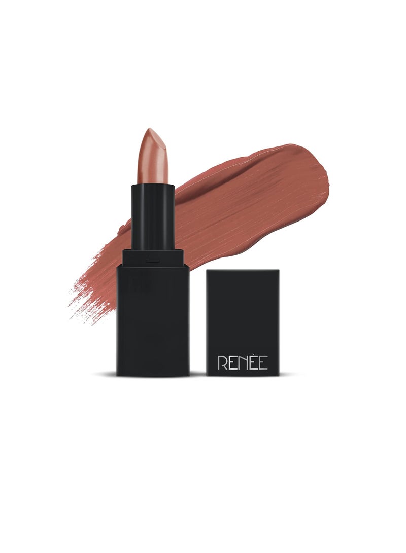RENEE Creme Mini Lipstick Mood For Nude 1.65gm  Long Lasting Creamy Finish Enriched with Jojoba Oil  Keeps Lips Hydrated and Nourished| Travel Friendly - Image 1