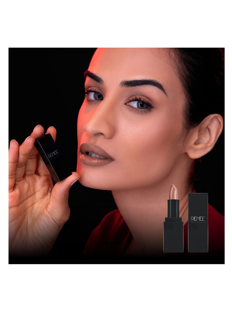 RENEE Creme Mini Lipstick Mood For Nude 1.65gm  Long Lasting Creamy Finish Enriched with Jojoba Oil  Keeps Lips Hydrated and Nourished| Travel Friendly - Image 4