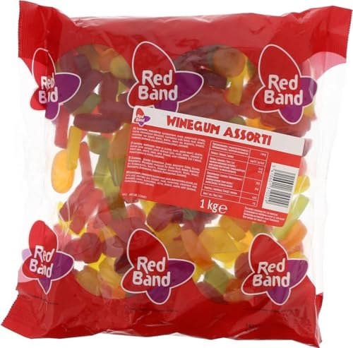 Red Band Winegum Assortment 1 Kilo Bag 22 Lbs
