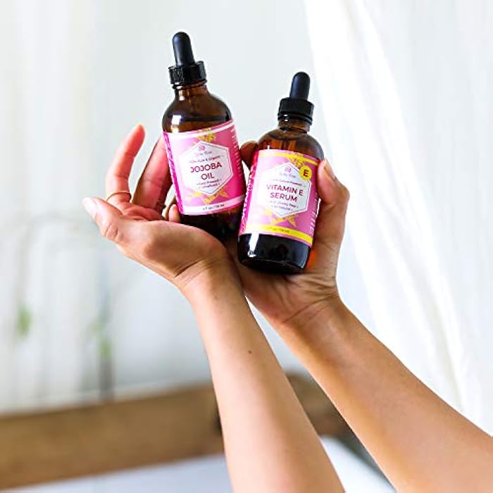 Leven Rose Vitamin E Oil Serum for Face and Skin, 4 fl oz Hydrating Serum Moisturizer, Multi Use Body Hair and Nail Oil - Image 3