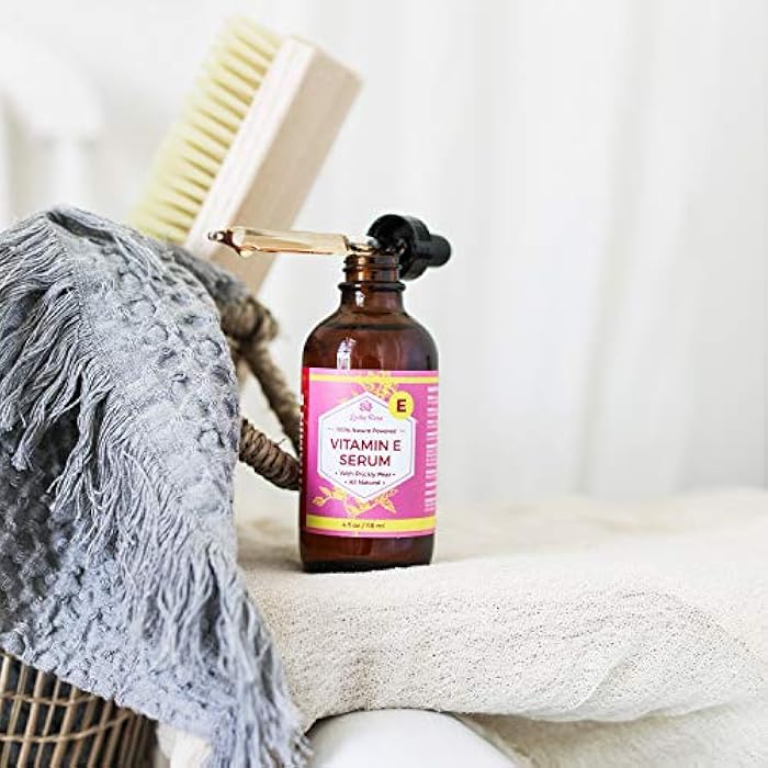 Leven Rose Vitamin E Oil Serum for Face and Skin, 4 fl oz Hydrating Serum Moisturizer, Multi Use Body Hair and Nail Oil - Image 4