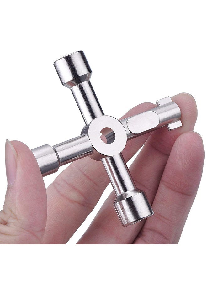 fantasize 2 Pack Meter Box Key, 4-in-1 Multi-functional Utilities Key, Electric Cabinet Keys, 4-Way Multi-Functional Utilities Key for Electric Cupboard Cabinet Opening Key - Image 5