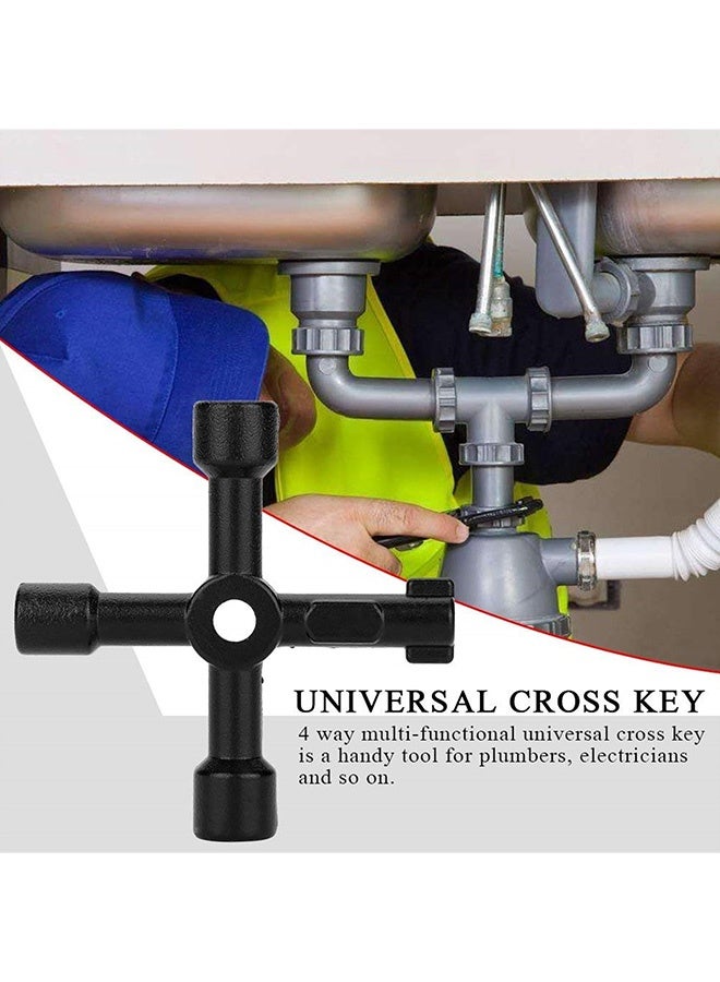 fantasize 2 Pack Meter Box Key, 4-in-1 Multi-functional Utilities Key, Electric Cabinet Keys, 4-Way Multi-Functional Utilities Key for Electric Cupboard Cabinet Opening Key - Image 2