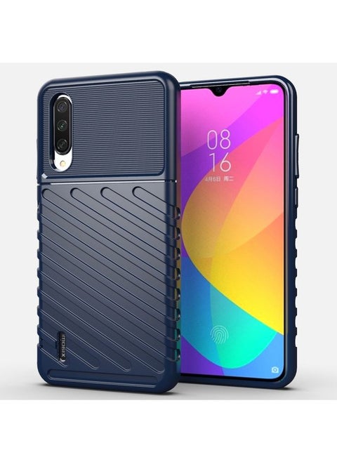Case Cover For Xiaomi Mi 9 Lite Thunderbolt Shockproof TPU Soft Case Dark Blue