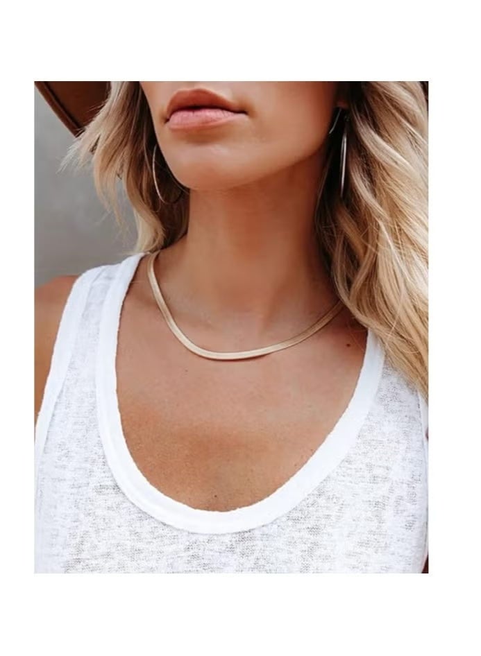 سلسلة للنساء - اكسسوار مطلي بالاستانليس الذهبي - Image 1