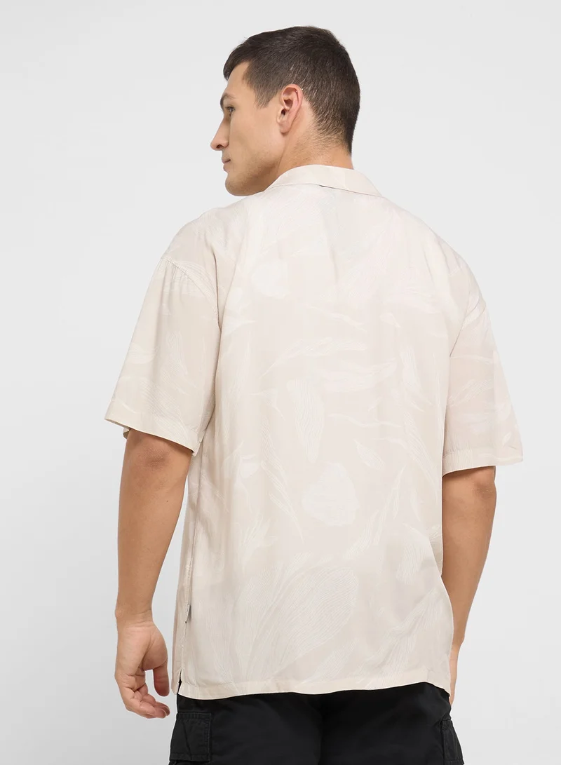 JJ Rebel Floral Printed Regular Fit Shirt