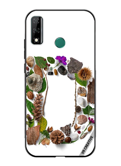 Protective Case Cover For Huawei Y8s Alphabet D Design Multicolour