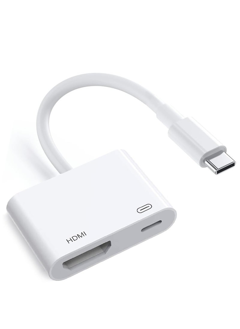 إيروريكس محول USB-C إلى HDMI 4K@60 هرتز لهاتف iPhone 15، MacBook Pro Air iPad Pro، سلك USB 3.1 Type C Digital AV HDMI 2.0 متوافق مع Samsung Galaxy S23/S22، Pixelbook، XPS والمزيد  - Image 1