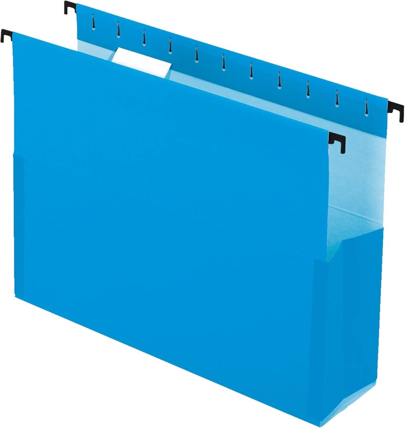 Pendaflex SureHook Reinforced Hanging Box File, 3" Expansion, Letter Size, Blue, 25 Count - Image 1