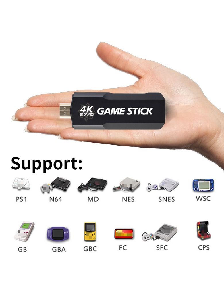 Portable Video Game Console GD10 Plus, Wireless Controllers, 4K HD TV Retro Game Console, 50 Emulators, 40000+ Games For PS1/N64/DC - Image 3