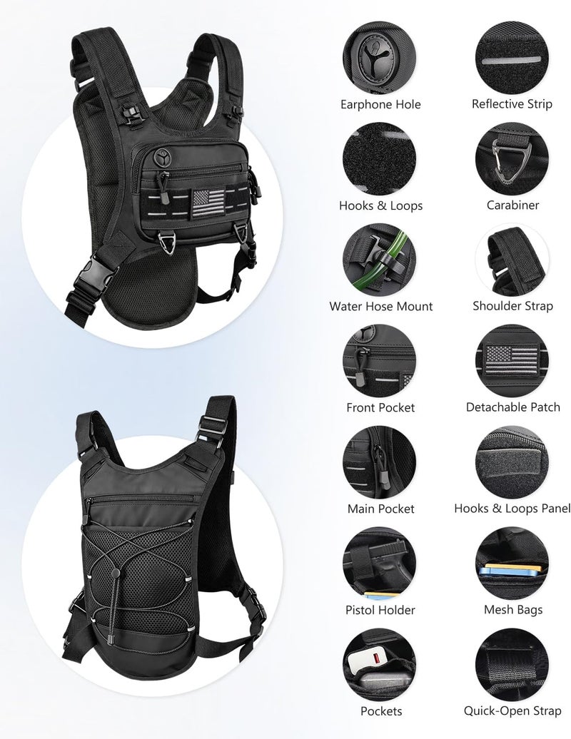 Envyvip Running Vest with 2L Water Bladder - Lightweight Hydration Backpack for Men and Women - Image 2