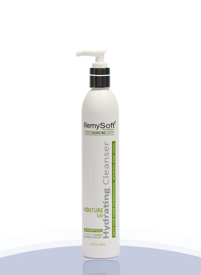 RemySoft Moisturelab Hydrating Cleanser - Safe for Hair Extensions, Weaves and Wigs - Salon Formula Shampoo 8oz - Gentle Sulfate-free Lather - Image 1