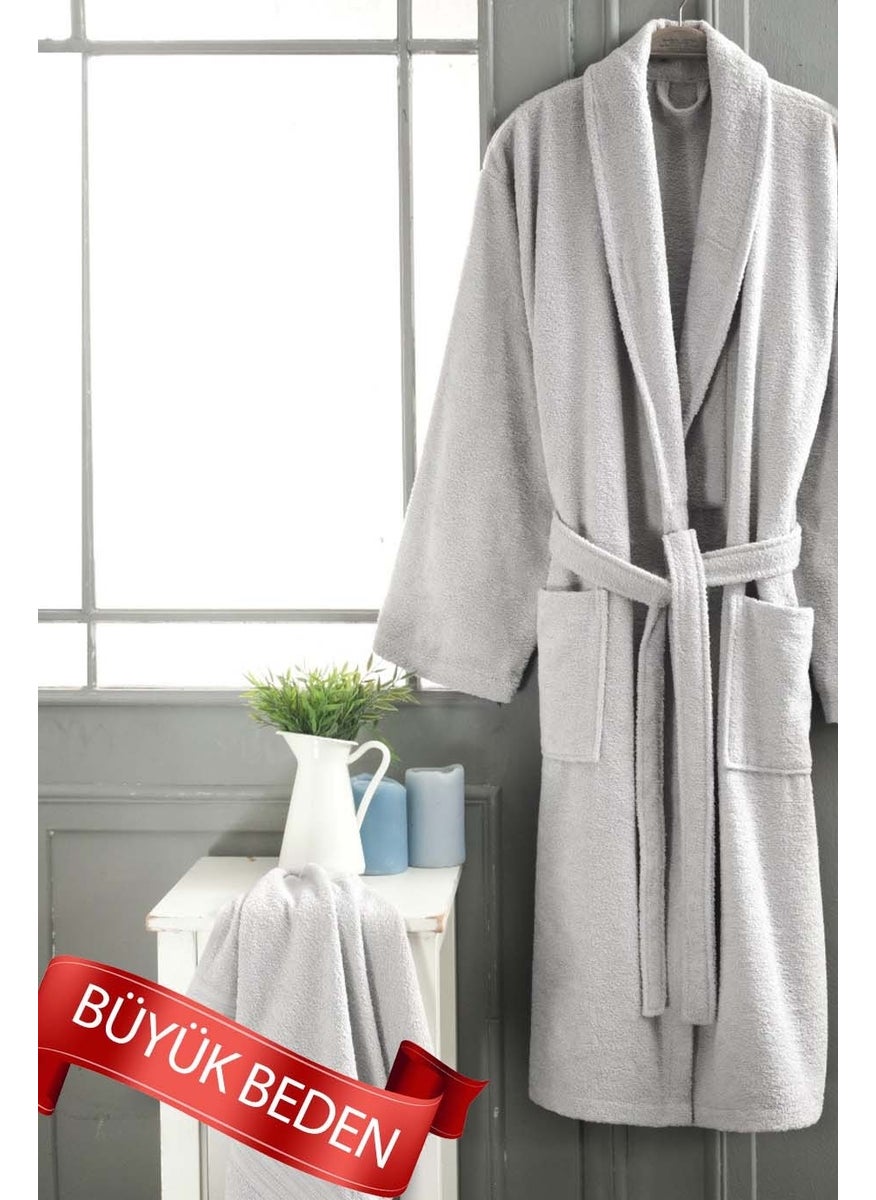 Rıva Bathrobe Large Size 2 Piece Set Gray M - pzsku/Z56EAF048BD0988B79376Z/45/_/1741271961/592b3a0f-95ee-4088-b067-f93005d88386