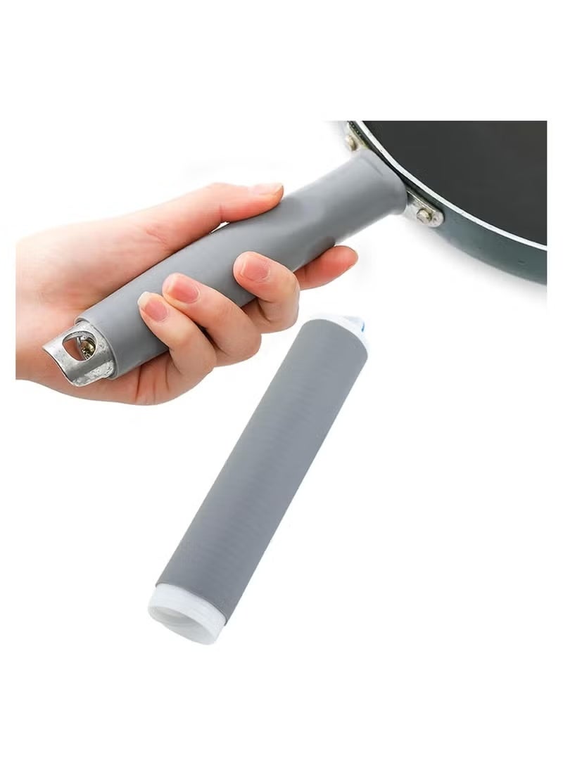 Heat-resistant silicone pot handle (1 piece) – Heat-resistant protective cover for pan and pot handles - Image 1