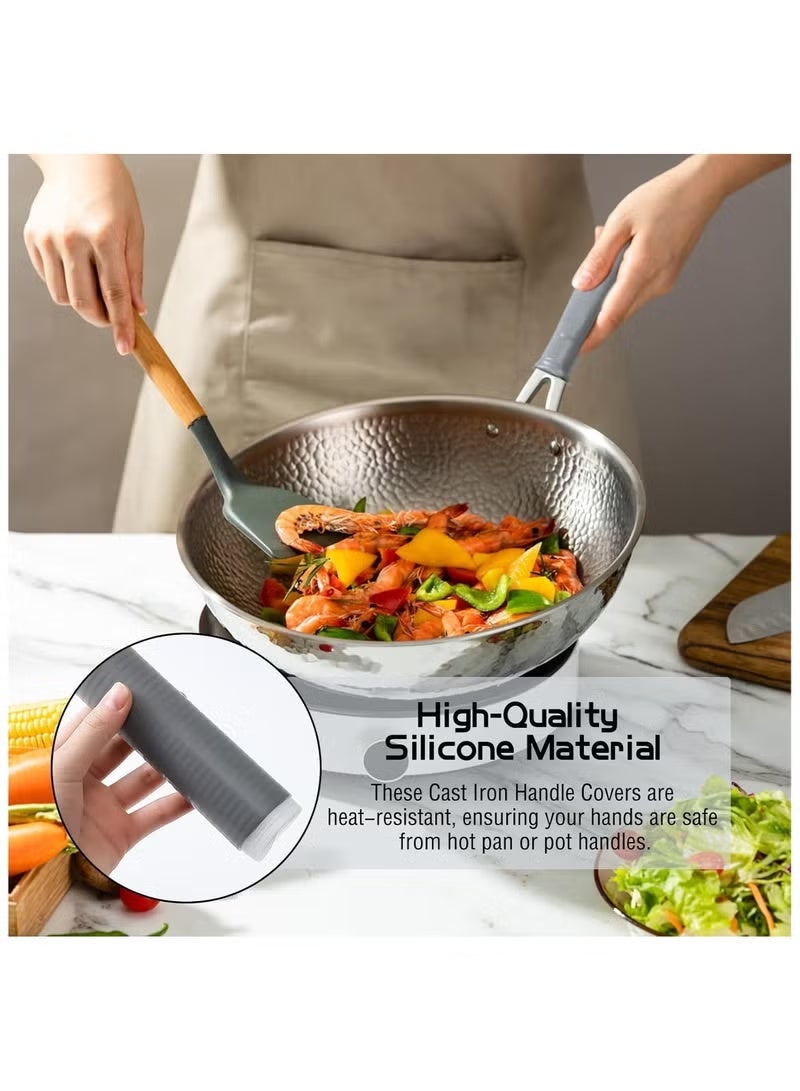 Heat-resistant silicone pot handle (1 piece) – Heat-resistant protective cover for pan and pot handles - Image 4