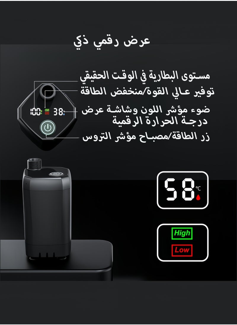 Portable Camping Shower, 6000mAh Rechargeable Electric Shower Pump & 5 Gallon Collapsible Bucket, LED Display, Multiple Spray Modes, Portable Shower for Outdoor Camping Hiking - pzsku/Z56EB231EA5E951CD2EB5Z/45/_/1736933040/ed5b100d-43c8-4421-9f49-2e48887e7456