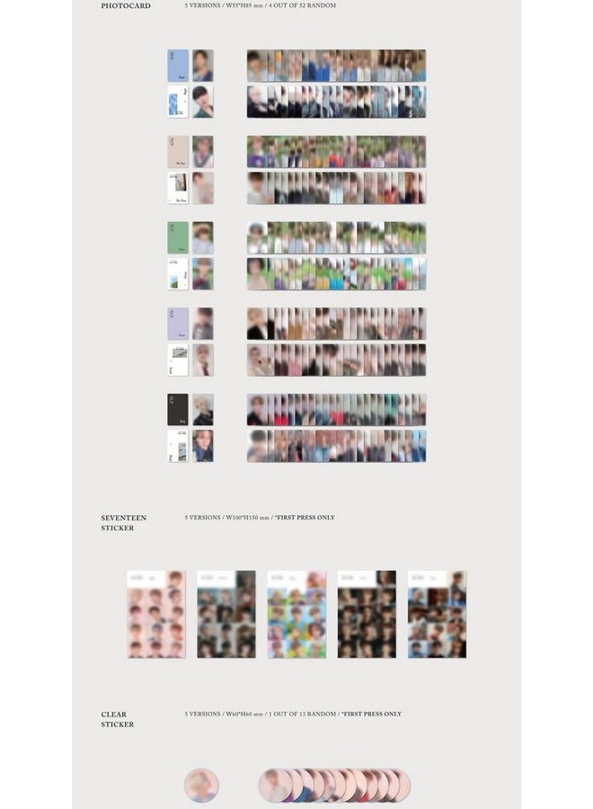 SEVENTEEN 'An Ode' 3Rd Regular Album Version.2 The Poetbeige Cd+104P Photobook+8P Mini Book+4P Photocard+Message Photocard Set+Tracking Kpop Sealed - Image 4
