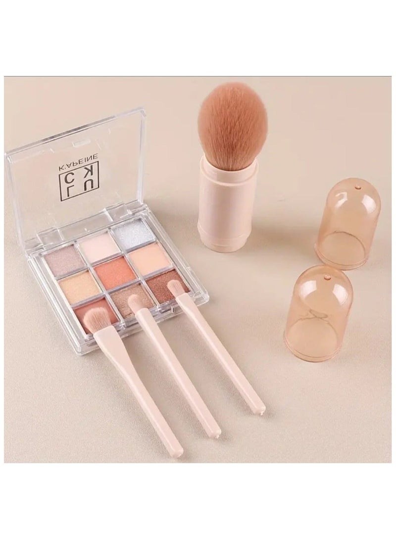 1 Pc Portable Blush Brush 4-in-1 Travel Small Makeup Set, Eyeshadow Brush Travel Makeup Brush Portable Ultra Small Four-Piece Set - Image 3