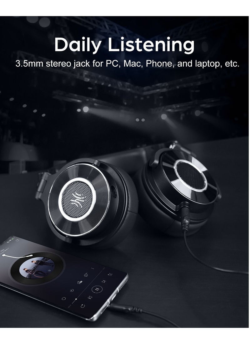 OneOdio - Monitor 60 Wired Over-Ear Professional Studio Headset Hi-Res Audio for Tracking Mixing DJ Mastering Broadcast Gaming - Image 1