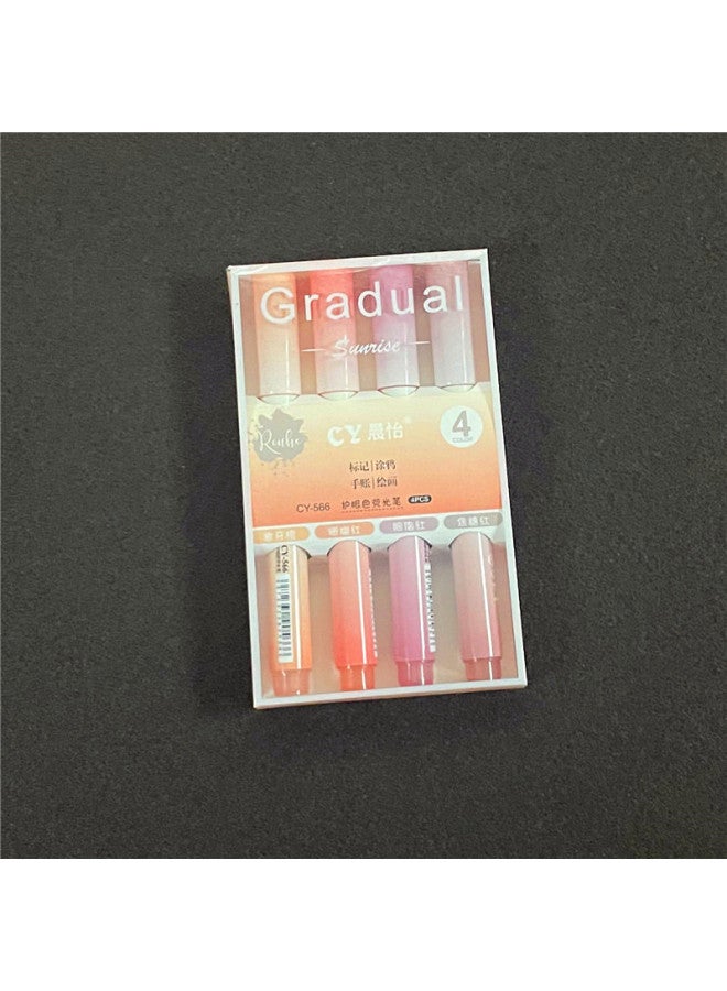 Chenyi High Color Value Color Gradient Color Highlighter Key Mark Student Marker Eye Color Large Capacity Highlighter - Image 1