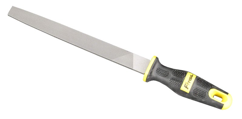 FITOOL 8-Inch T12 Carbon Steel File, Medium Cut, Hardeness HRC65, for Filing Soft Metal, Alumnium, Tin, Copper, Hard Plastic, Hard Wood, Comfort Massage Handle Grip, Premium Quality Metal file (Flat) - Image 5