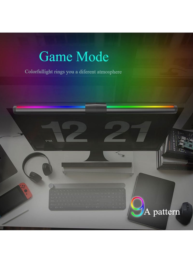 Computer Eye-Caring Monitor Light Bar - Protect Your Eyes with No Glare, Blue Light Filter, and Adjustable Color Temperatures-44cm - Image 3