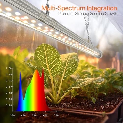 Bstrip Indoor Greenhouse with Grow Light, Mini EVA Tent with PET Base Mat, Ventilation Windows & Zippered Door, 18W Tabletop Greenhouse Light for Seed Starting with Timer, 23.8" x 15.7" x 20.5" - Image 5