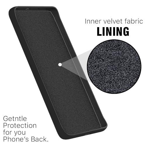 WOW IMAGINE Back Cover for Realme 15 5G | Ultra Slim Soft Rubberised Case | Inner Velvet Fabric Lining | Matte Silicone Flexible Mobile Case | Camera Protection - Black - Image 2