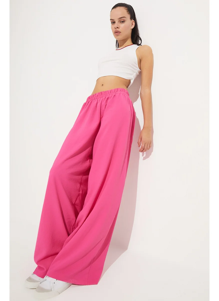 JUNE Loose Cut Elastic Waist Trousers
