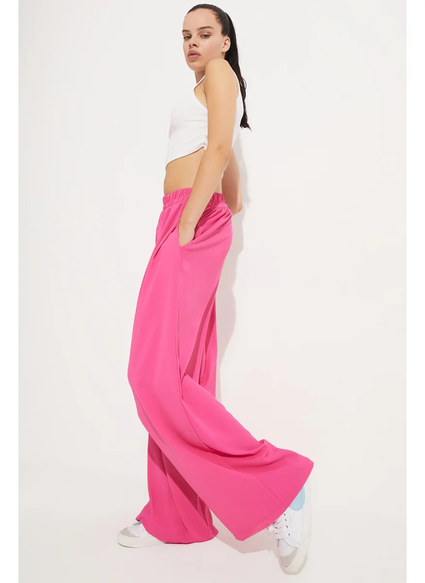 JUNE Loose Cut Elastic Waist Trousers