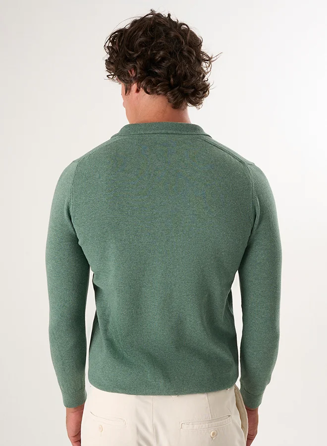 FELIX HARDY Pullover with Polo Collar