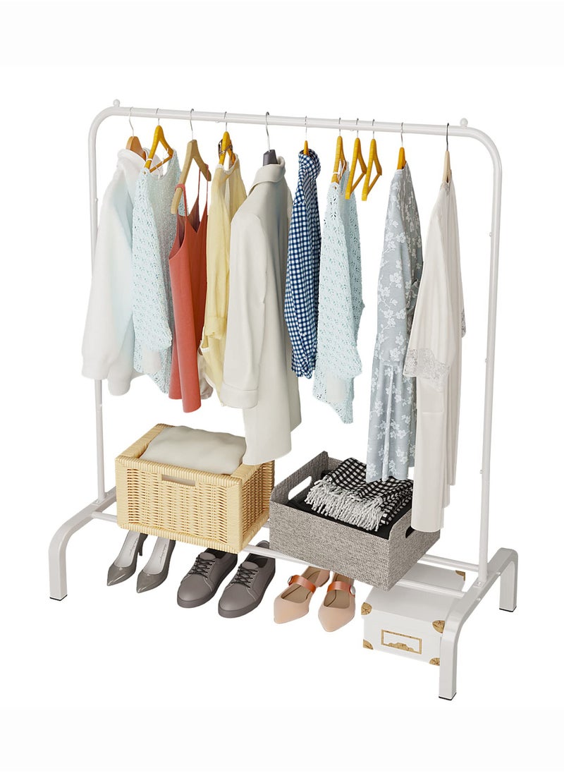 Clothes Organizer And Coated Metal Rack, Metal Clothing Rack, 43.3 Inches Garment Rack with Bottom Shelf for Hanging Clothes, Coats, Skirts, Shirts, Sweaters - pzsku/Z56EB7917A31C4F0E11F8Z/45/_/1728627030/9b26c2d1-7a55-4ff8-8025-8055db1d6987