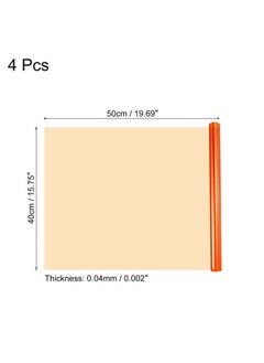 MECCANIXITY Lighting Gel Filter 15.7x19.7 Inch Orange 85 Color Correction Sheet for Photo Studio Red Head Light, Pack of 4  - Image 2