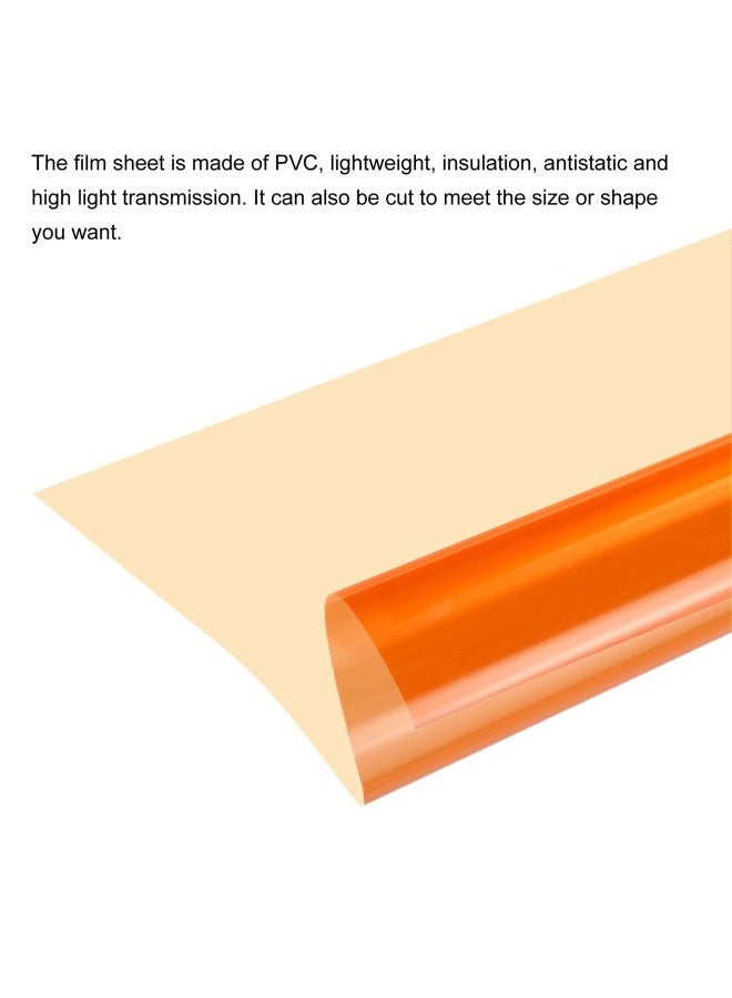 MECCANIXITY فلتر جيل للإضاءة 15.7x19.7 بوصة برتقالي 85 ورقة تصحيح الألوان لاستوديو التصوير ضوء الرأس الأحمر، عبوة من 4 - Image 3