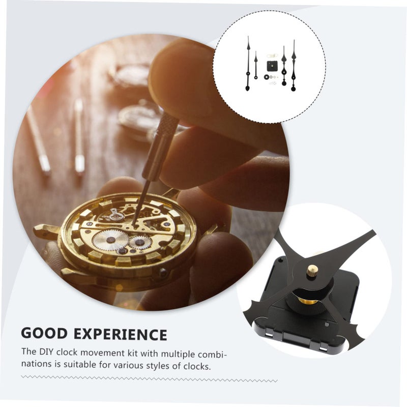 3 Sets High Torque Clock Movement Mechanism with Replaceable Hands for Home DIY Repair - Image 4