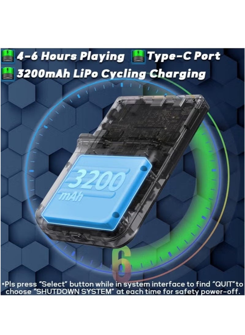 أنبيرنيك نظام Linux للألعاب RG353VS Retro Handheld Game، شاشة IPS RG3566 مقاس 3.5 بوصة، مع بطاقة TF 256G مثبتة مسبقًا 15000 لعبة، تدعم 5G WiFi 4.2 بلوتوث عبر الإنترنت، والبث وHDMI (أسود) - Image 4