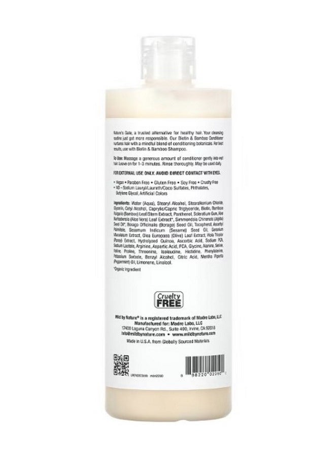 mild by Nature Biotin  Bamboo Conditioner for Thin Hair 16 fl oz 473 ml  - Image 2