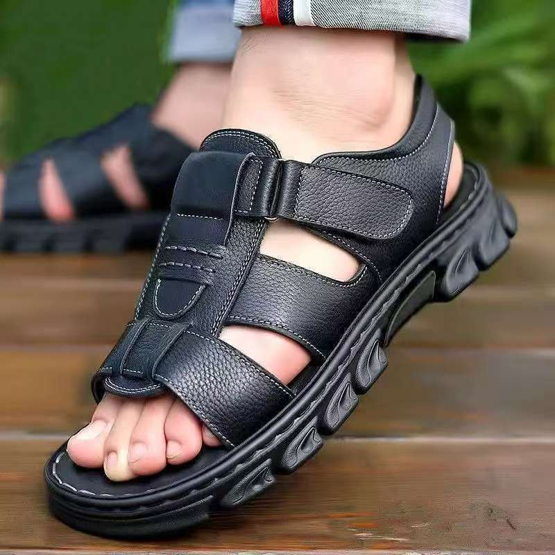 Men'S Sandals And Slippers For Summer, Durable For Driving, Thick Soles, Non-Slip And Waterproof, New Style For Men When Going Out - Image 5