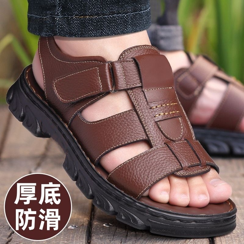 Men'S Sandals And Slippers For Summer, Durable For Driving, Thick Soles, Non-Slip And Waterproof, New Style For Men When Going Out - Image 3