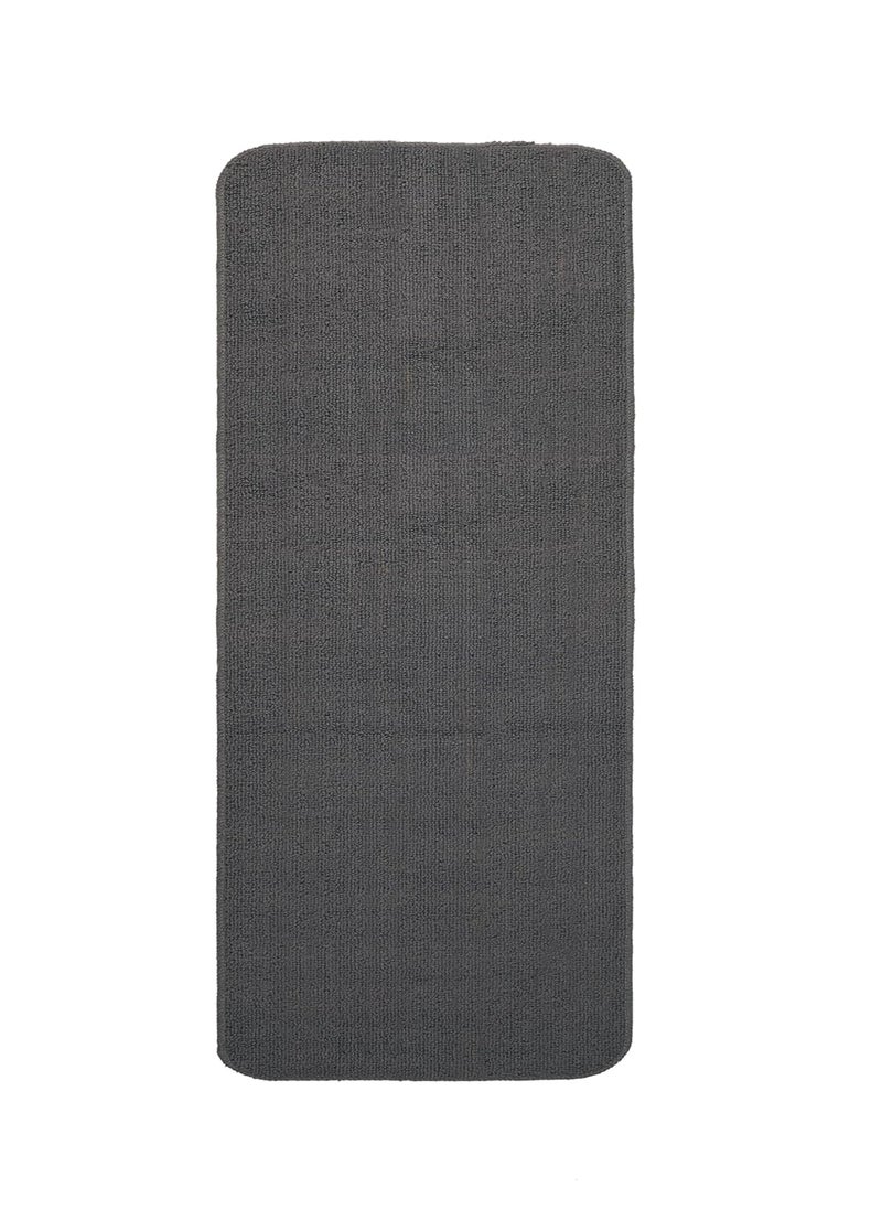 SARAL HOME EASY LIVING Saral Home Solid Soft PP Yarn Durable Washable Multipurpose Runner for HomeKitchenLiving AreaLobbyOffice Entrance with Anti Skid Backing Dark Grey 43Cm X 120 Cm  - Image 3